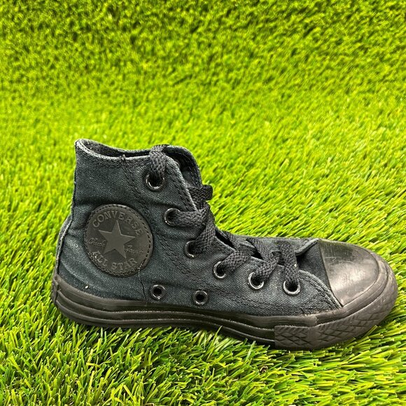 Converse Chuck Taylor All Star Kids Boys Size 11C Black Athletic Shoes Sneakers - Picture 4 of 9